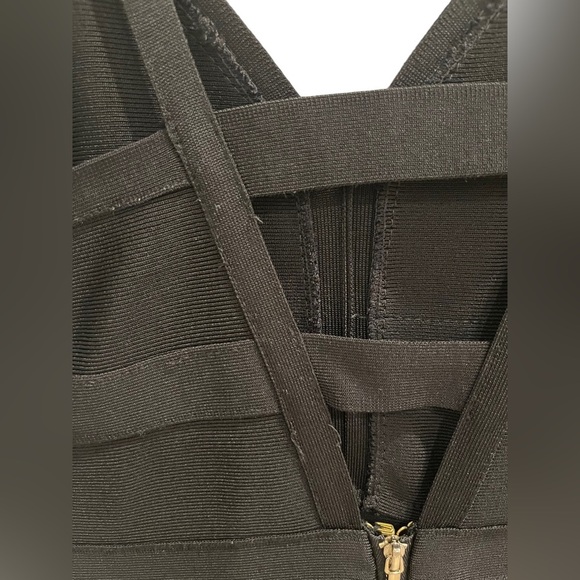 bebe - Black Bandage Bodycon Little Black Dress - Women’s Size XS - Picture 6 of 10